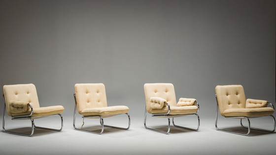Image 1 of  Set of Three-Seater Borkum Sofa and Armchairs by Johan Bertil Häggström for Ikea, 1970s