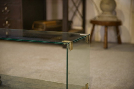 Image 1 of Glazen salontafel van Roche Bobois, jaren 60.
