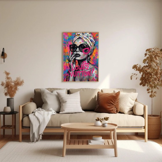 Pop Art Louis Vuitton Graffiti Kunstdruck, Kunstdrucke, Papier, Mehrfarbig (Foto 5 von 6)