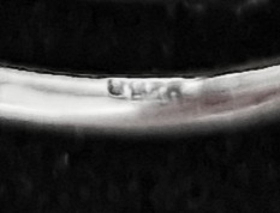 Image 1 of Bague danoise en argent avec serpents - Unique - Taille 18.5