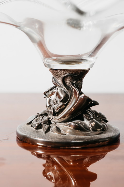 Studio Ottaviani kristallen tafelstuk, design uit de jaren 70, luxe.