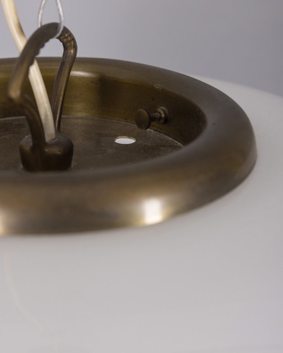 Image 1 of Vintage 1960s chandelier in metal and Murano glass, Italian design