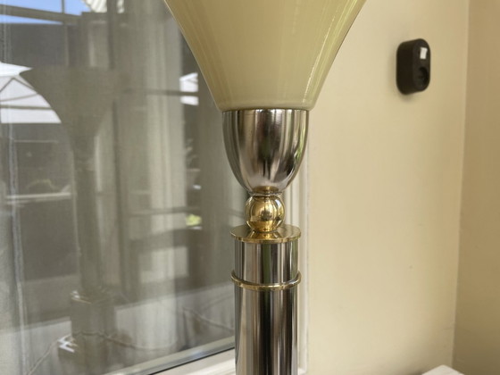 Image 1 of Lampada da tavolo a luce abbagliante Maison Jansen 1970, francese