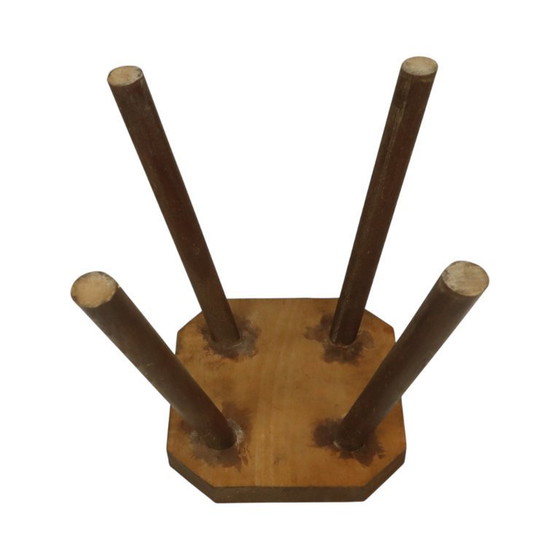 Image 1 of Alter rustikaler Hocker Brutalismus