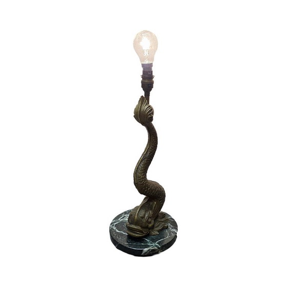 Französische Bronze-Tischlampe aus der Mitte des 20. Jahrhunderts – Tischlampen (photo 2 of 7)