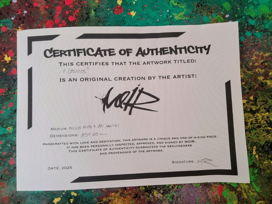 Image 1 of NO1R - Cosmo - Tela d'artista