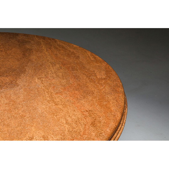 Image 1 of Vintage Postmodern Marble Dining Table in Earthy Tones 1970s