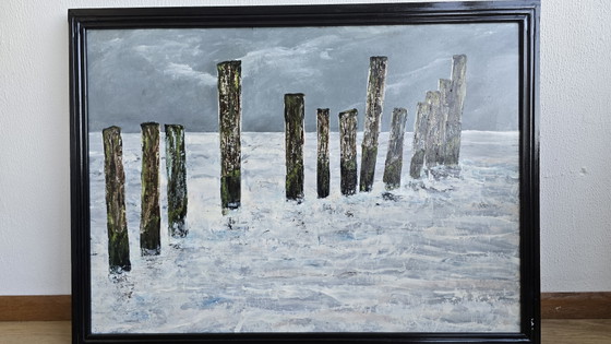 Grand tableau double face (67x92 cm) - Panneau Mer & Fleurs – Tirages d'art, Wood (photo 4 of 11)