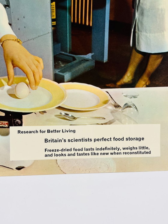 Image 1 of Set di 7 foto in cartone "ricerca per vivere meglio"