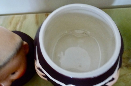 Image 1 of Sucrier et pot à lait vintage Goebel Friar Tuck Monk en 2 pièces d'Allemagne de l'Ouest.