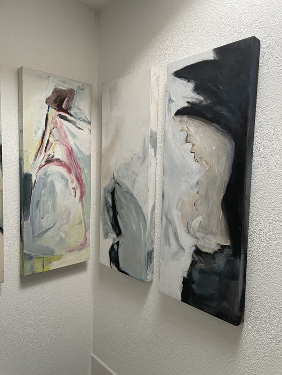 Image 1 of 7 luik schilderijen van Adriaan Nieuwenhuis