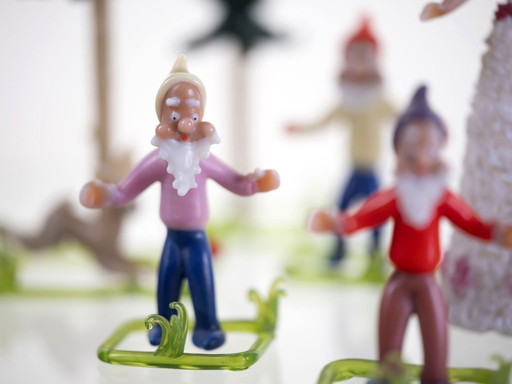 Vintage Glass Figurine Set, Jaroslav Brychta, 1930s–1940s