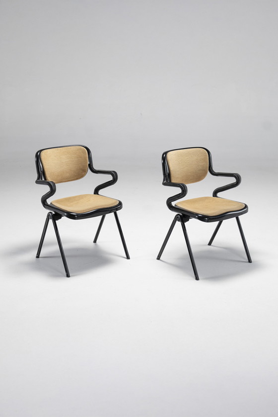 Image 1 of Pair Of Vertebra Chairs By E. Ambasz & G. Piretti For Anonima Castelli, Italy, 1970S