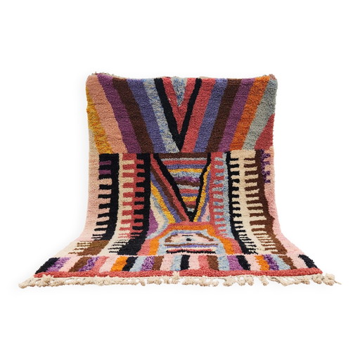 Auténtica Alfombra Beni Ouarain 260x184 cm – Lana Natural