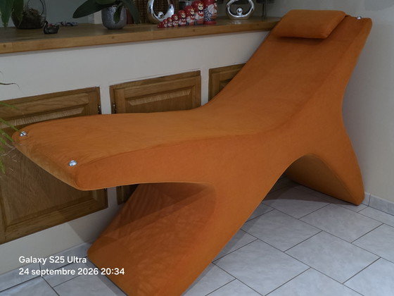 Design Sessel – Beltà, Verstellbarer relaxsessel, Textile, Wood (photo 4 of 5)