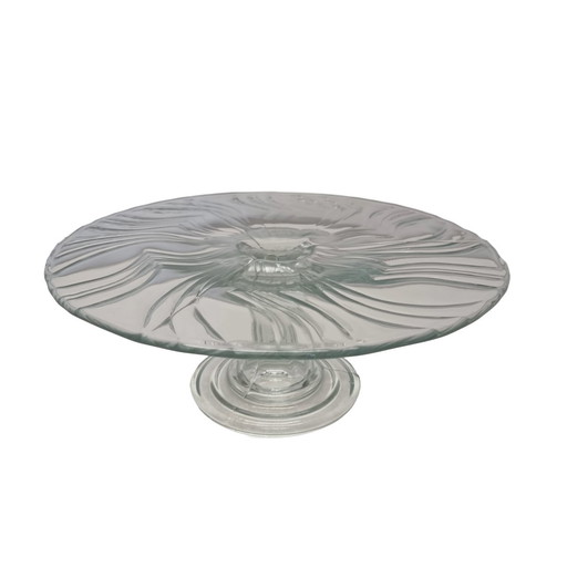 Plat à gâteau vintage sur socle