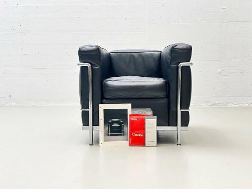 Poltrona LC2 di Le Corbusier per Cassina, 1974