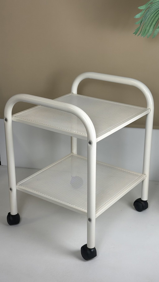 Vintage Space Age wit metalen design trolley Tech Innovator