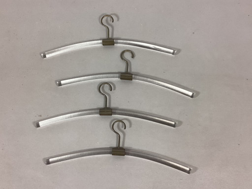 4 Vintage-Kleiderbügel von Peter Ghyczy aus den Siebzigern