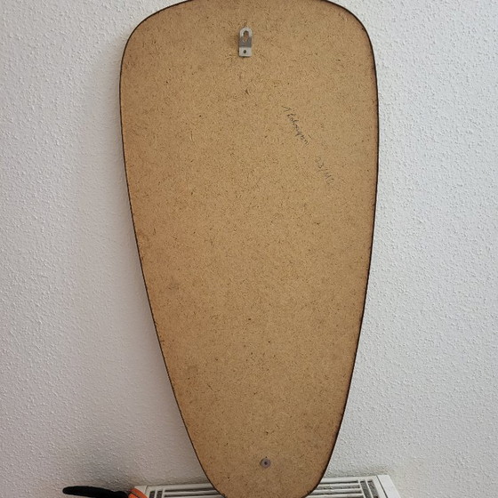 Image 1 of Scandinavian rearview mirror in Formica and beveled glass, 1950-60