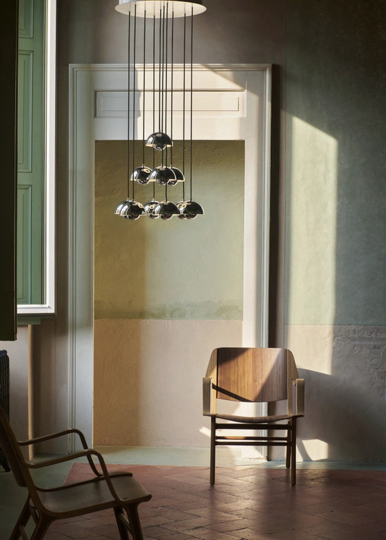 &Tradition VP10 Lampada a sospensione lustro Verner Panton - NUOVO – Lampade a sospensione, Metallo, Cromo (photo 2 of 10)
