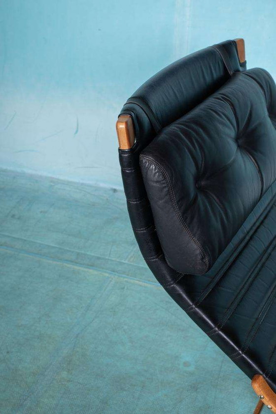 Image 1 of Design Lounge armchair & stool 70s Bruno Mathsson Pernilla