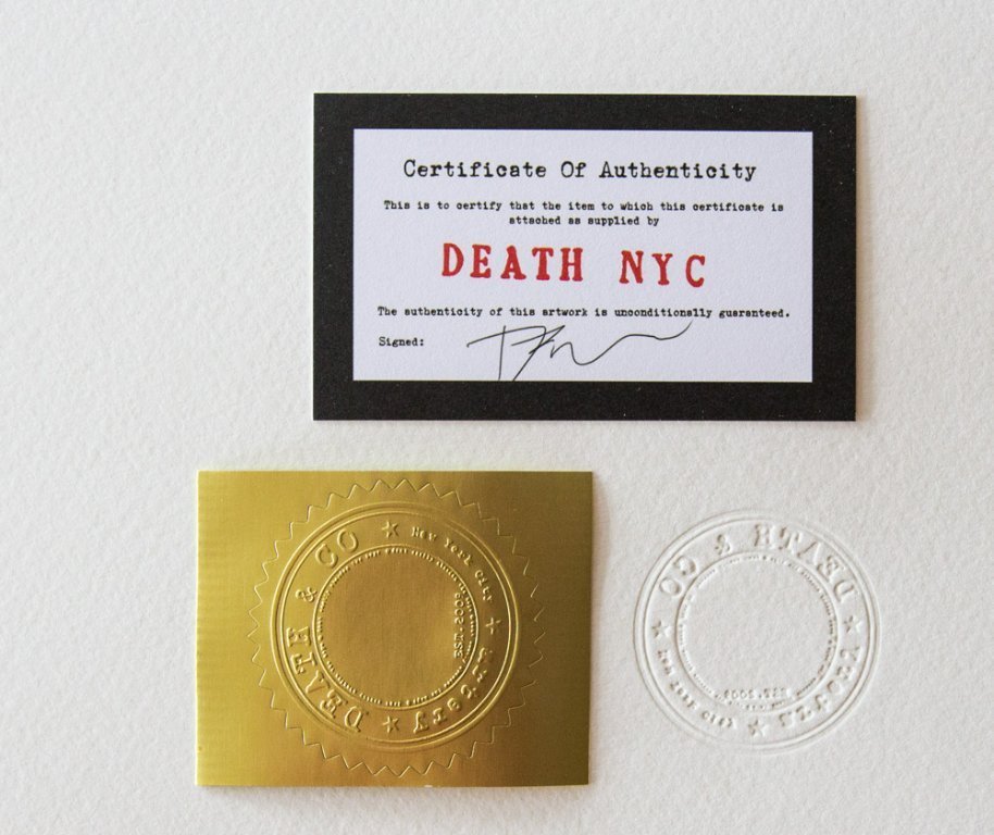 DEATH NYC Signed Fine Art Print with COA | €90 | Whoppah