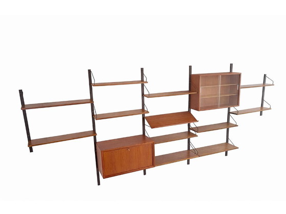 Image 1 of Sistema di pareti vintage Poul Cadovius – Royal System, Danimarca