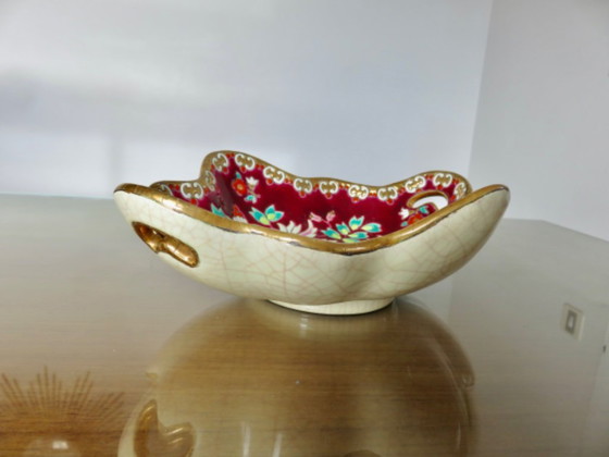 Image 1 of Plat en emaux de Longwy, modèle Venise, made in France, 40's 50's