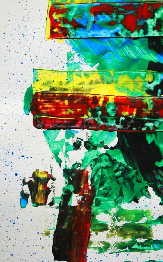 Image 1 of CB. Abstract op papier 26/149 Diptiek