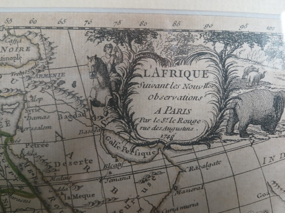 Image 1 of Grabado de atlas antiguo