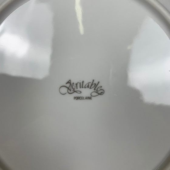 Image 1 of Set di 6 piatti da dessert in porcellana "Frutta"