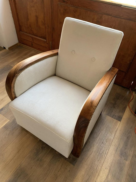 Set of Hungarian Art Deco Armchair, 1930s – Wood (photo 2 of 5)
