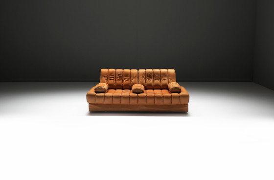 Image 1 of Stunning DS-85 Sofa/Bed in Original Cognac Leather by Team De Sede for De Sede