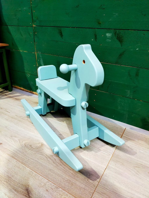 Wooden rocking horse