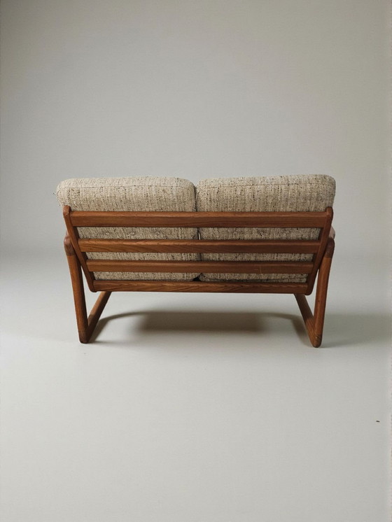 Image 1 of Mid Century Teak 2 Seater Sofa + Armchair Holstebro Møbelfabrik Made in Denmark 1970s