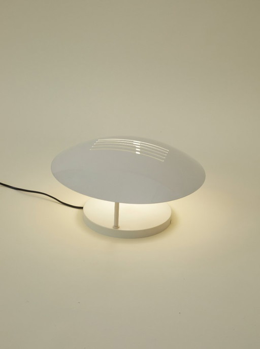 Large vintage cream-white metal lamp/wall light, circa 1980, Germany