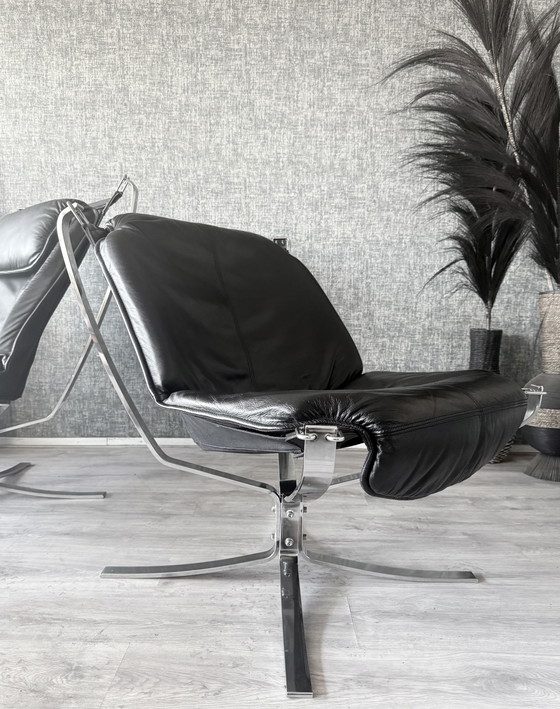 Image 1 of Suite Lounge Vintage Sigurd Resell « Falcon » pour Vatne Møbler (Norvège)