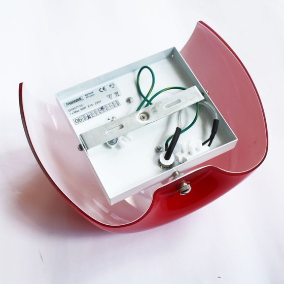 Image 1 of Applique murale vintage rétro en verre