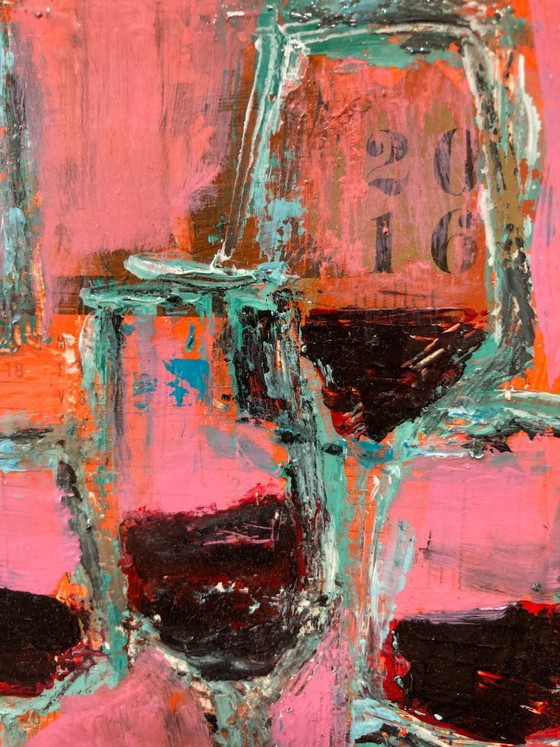 Image 1 of RED ON PINK