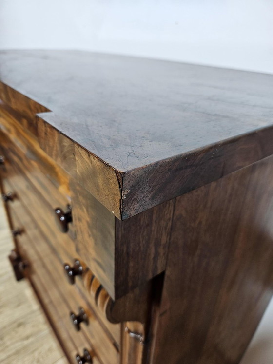 Cómoda Chiffonier Biedermeier de Caoba, Siglo XIX (photo 20 of 24)