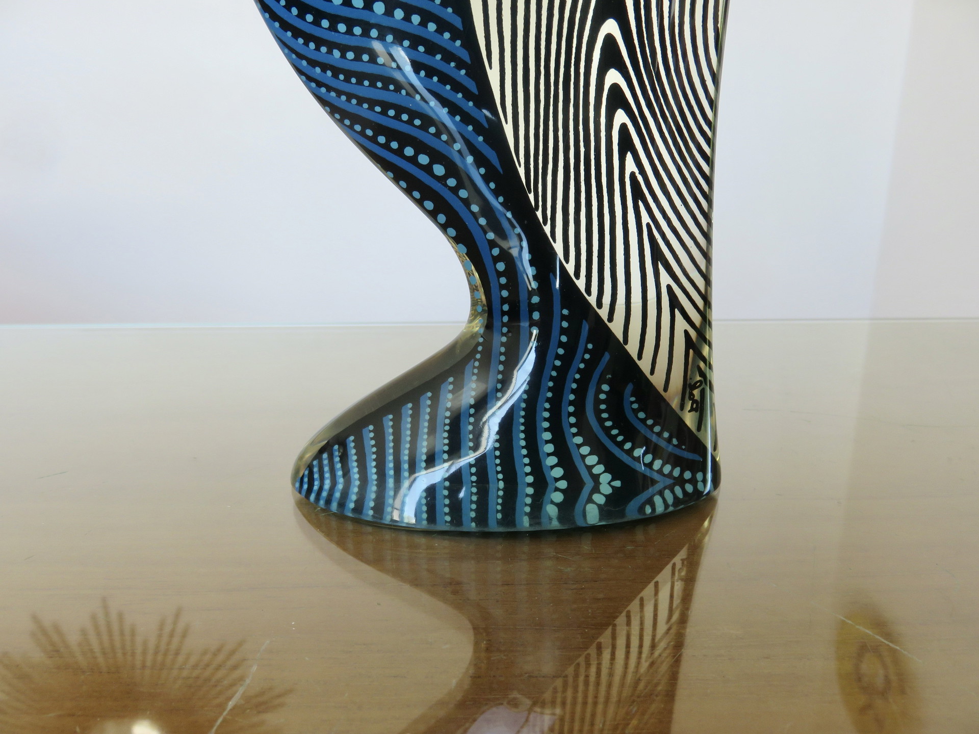 Abraham Palatnik, Hibou en Lucite Signé, Op Art, Modèle XXL, 1970