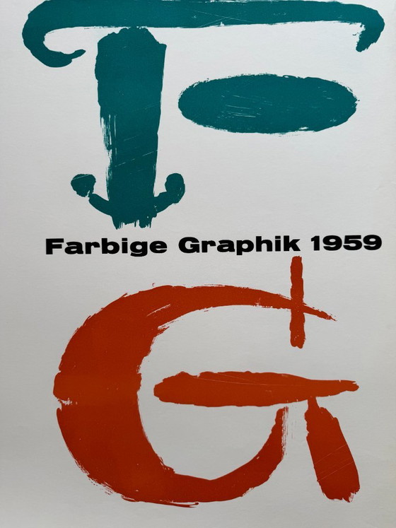 Anoniem, Kestner Gesellschaft Hannover, 1959, Vintage Tentoonstellingsposter, Gedrukt in Duitsland – Paper (photo 7 of 7)