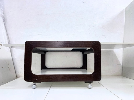 Image 1 of Mesa de centro extensible con ruedas del diseño de la era espacial de los años 70