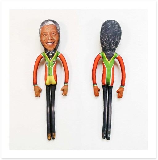 Nelson Mandela-cadeau | Nelson Mandela-decoratie | Kunstpop voor verzamelaars | Cadeau met thema zwarte geschiedenis