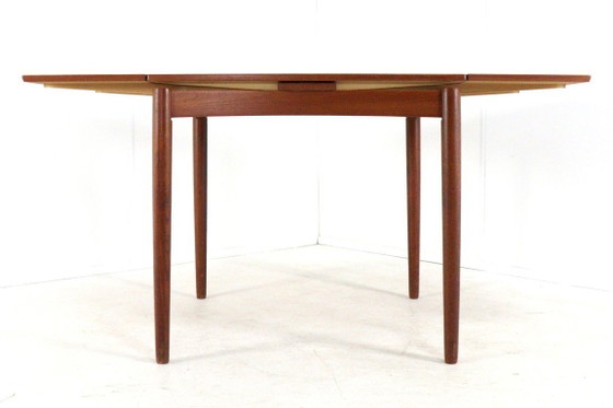 Image 1 of Compact Poul Hundevad for Hundevad & Co extendable dining table vintage