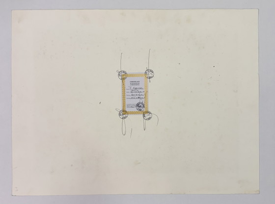 Image 1 of Franco Azzinari zeefdruk, Meiwind, 60x80cm, moderne kunst
