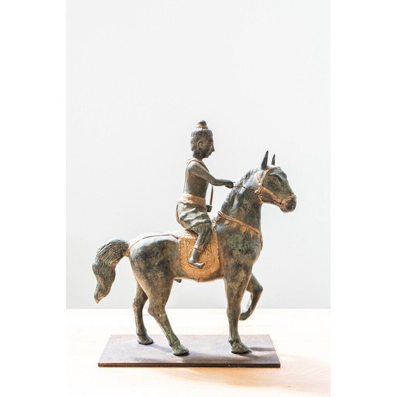 Image 1 of Pair of vintage bronze riders, 1920-1930