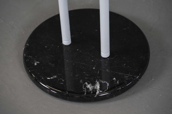 Image 1 of Table basse vintage avec base en marbre par Vico Magistretti pour Cattelan, Italie 1980