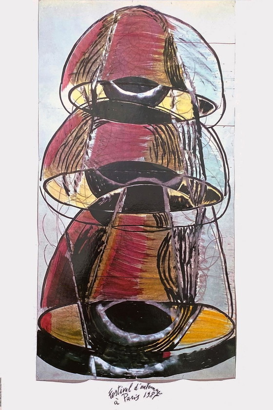 Image 1 of Mario MERZ Festival d'Automne 1987 Originalplakat 1987